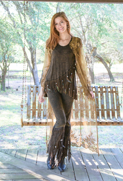 Cap Sleeve Asymmetrical Top