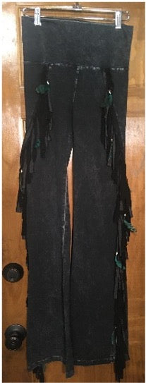 Chap Fringed and Feathered Pants
